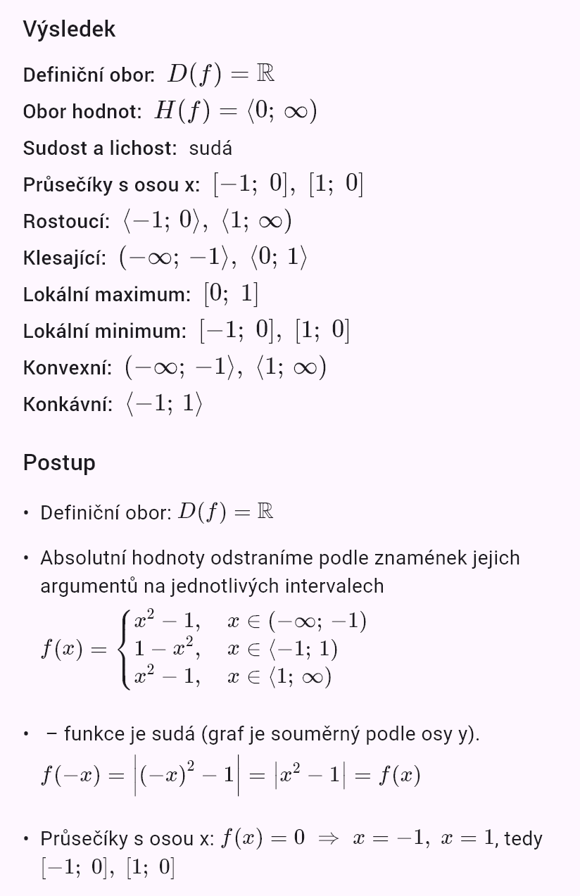 |x^2 - 1|