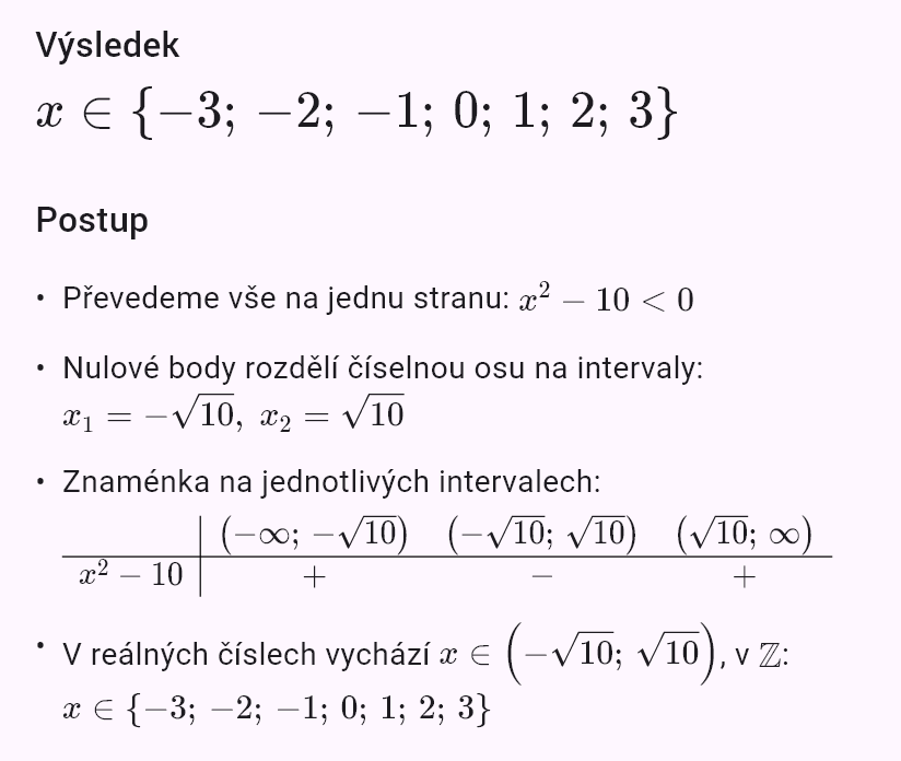 x^2 < 10