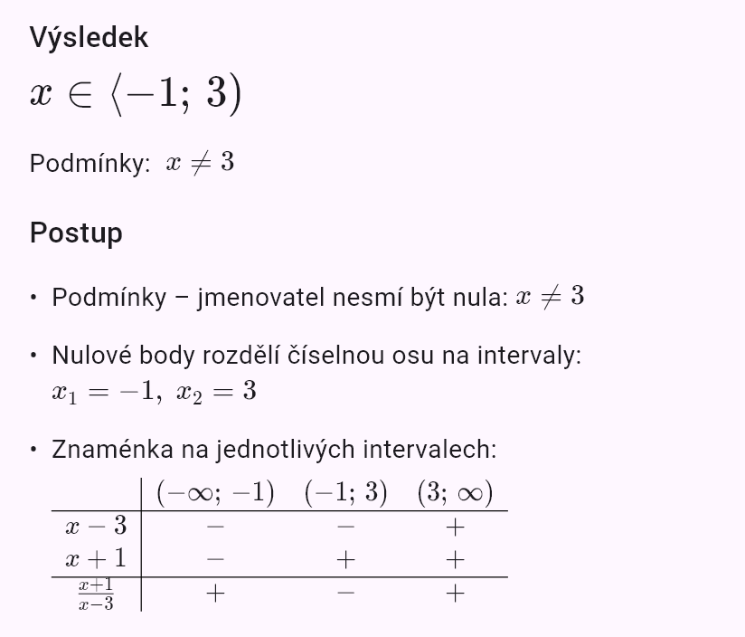 (x+1)/(x-3) <= 0