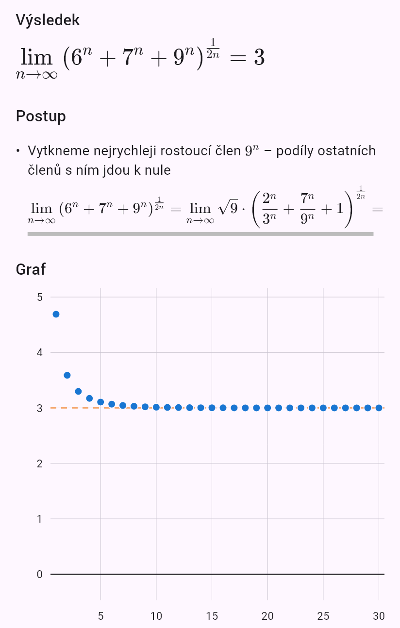 lim(n->oo) (6^n+7^n+9^n)^(1/(2n))