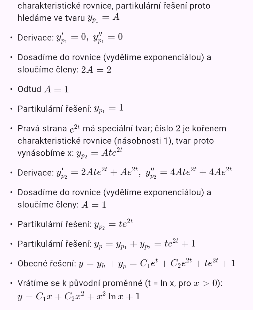 x^2y'' - 2xy' + 2y = x^2 + 2