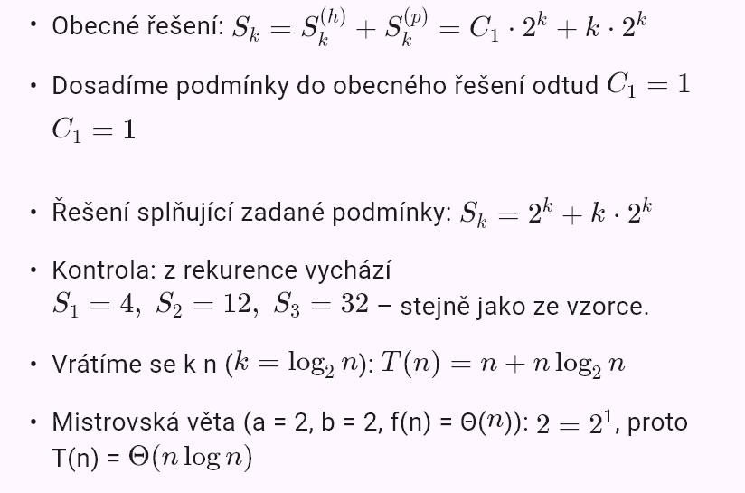 T(n) = 2T(n/2) + n, T(1) = 1