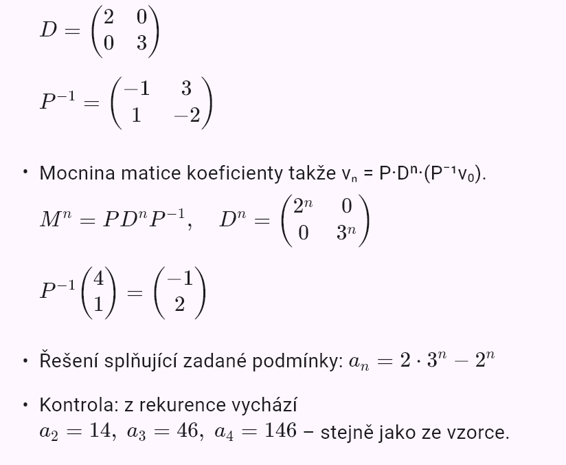 a_{n+2} = 5a_{n+1} - 6a_n, a_0 = 1, a_1 = 4