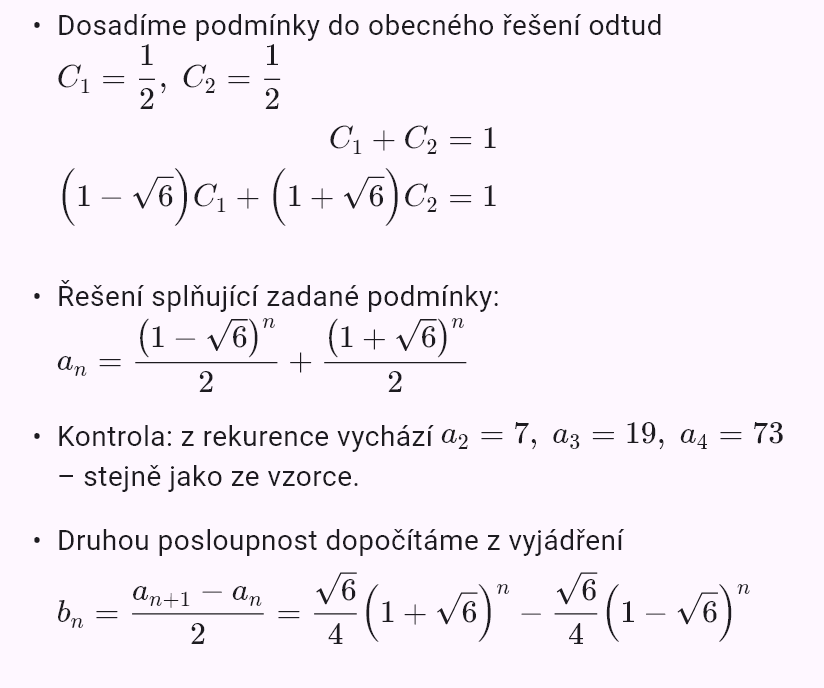 a_{n+1} = a_n + 2b_n
b_{n+1} = 3a_n + b_n
a_0 = 1, b_0 = 0