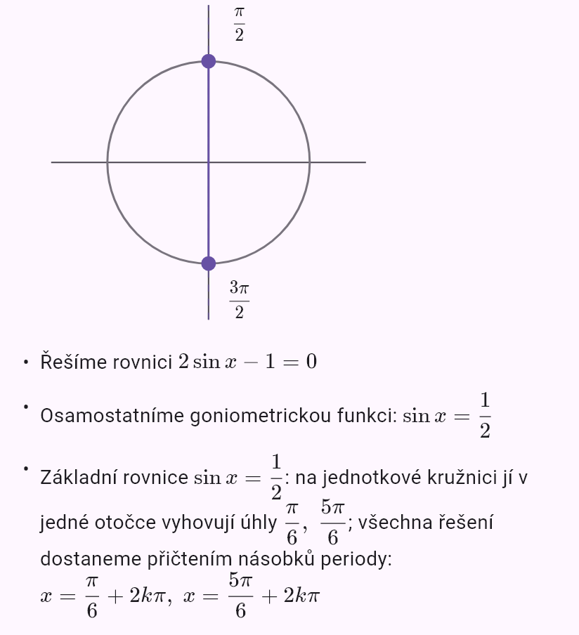 sin 2x = cos x