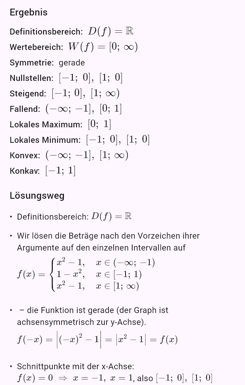 |x^2 - 1|