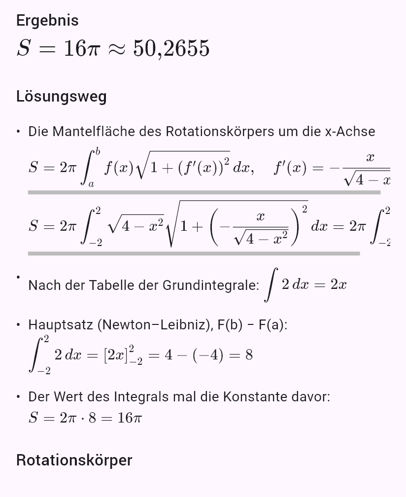 sqrt(4 - x^2)