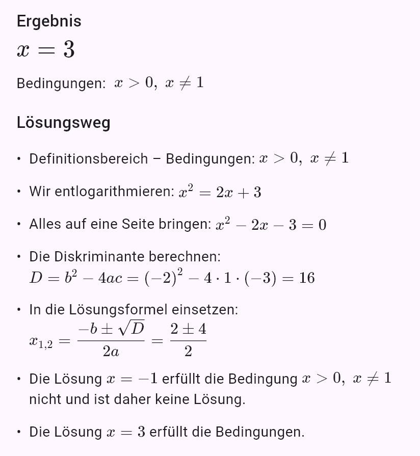 log_x (2x+3) = 2
