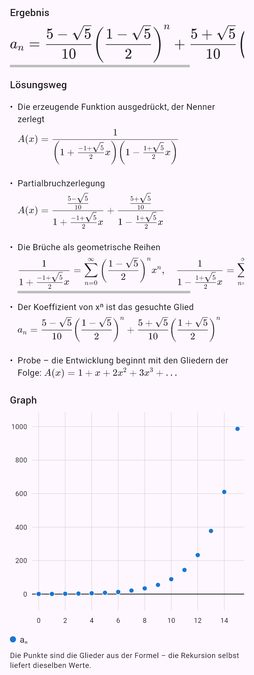 1/(1 - x - x^2)