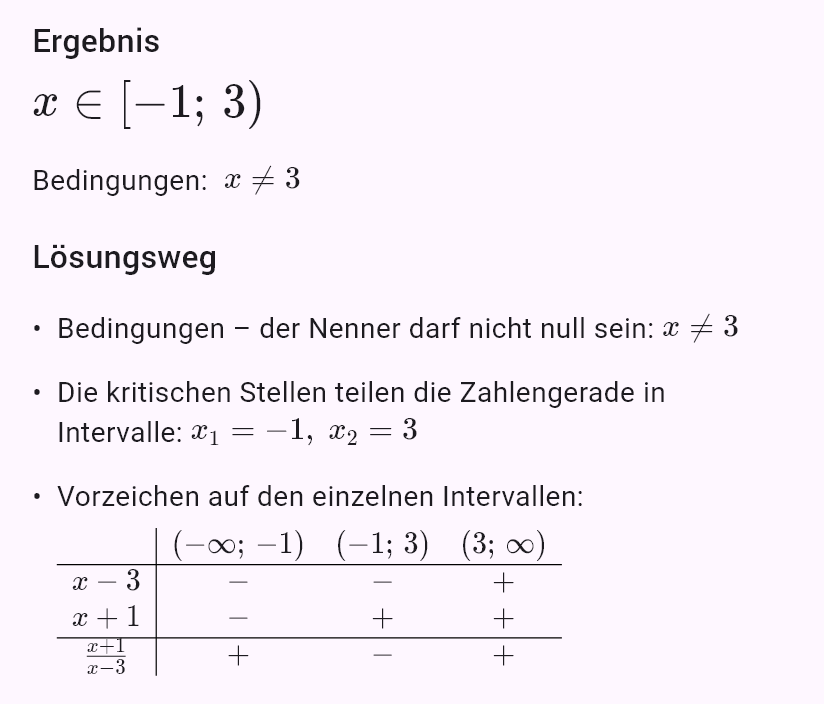 (x+1)/(x-3) <= 0