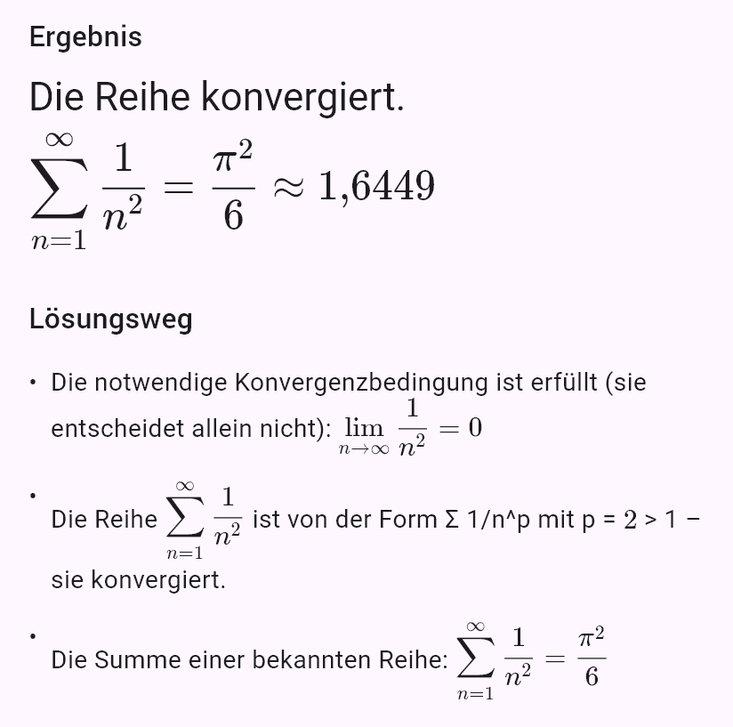 sum(1/n^2)