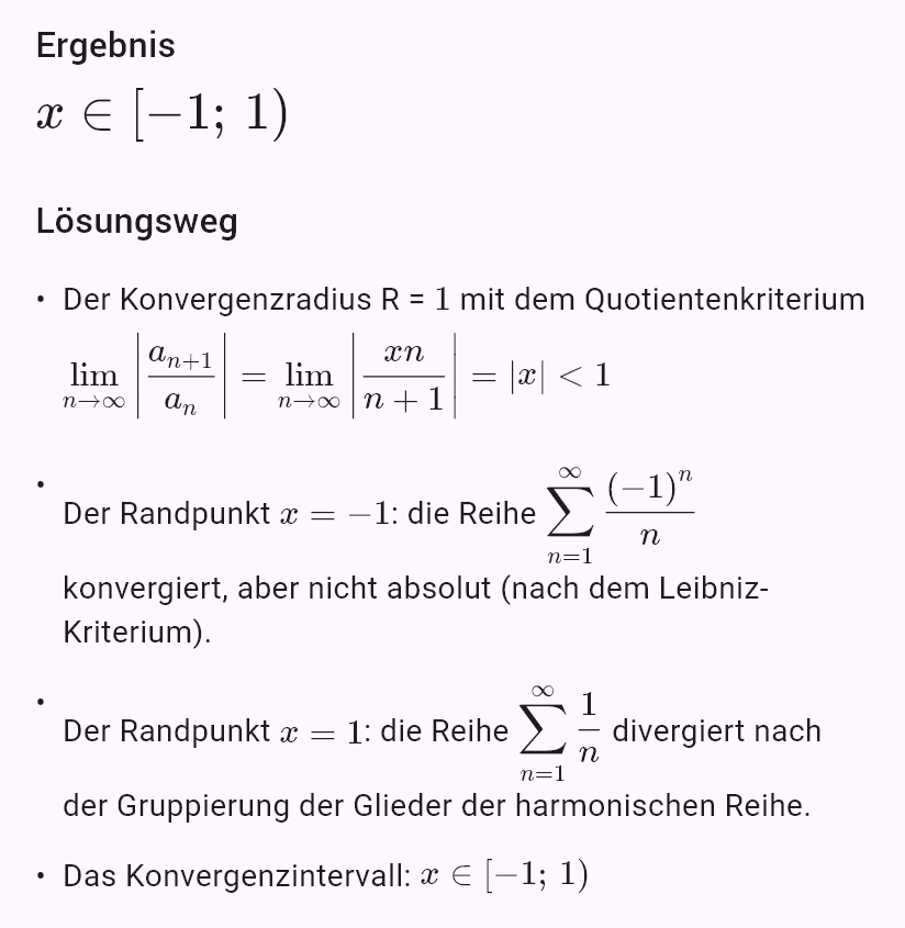sum(x^n/n)