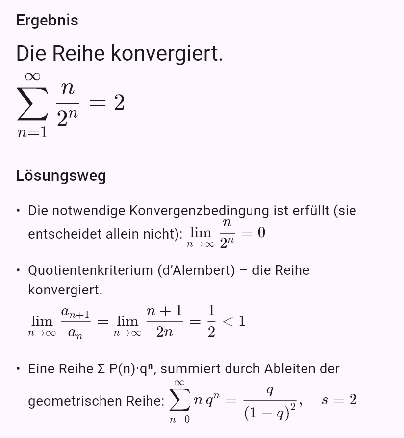 sum(n/2^n)