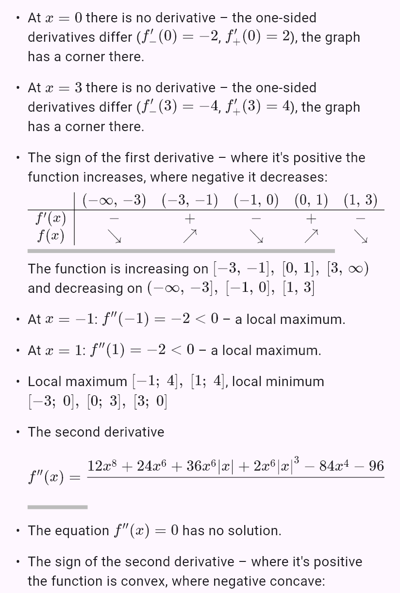 |-x^2 + 2|x| + 3|