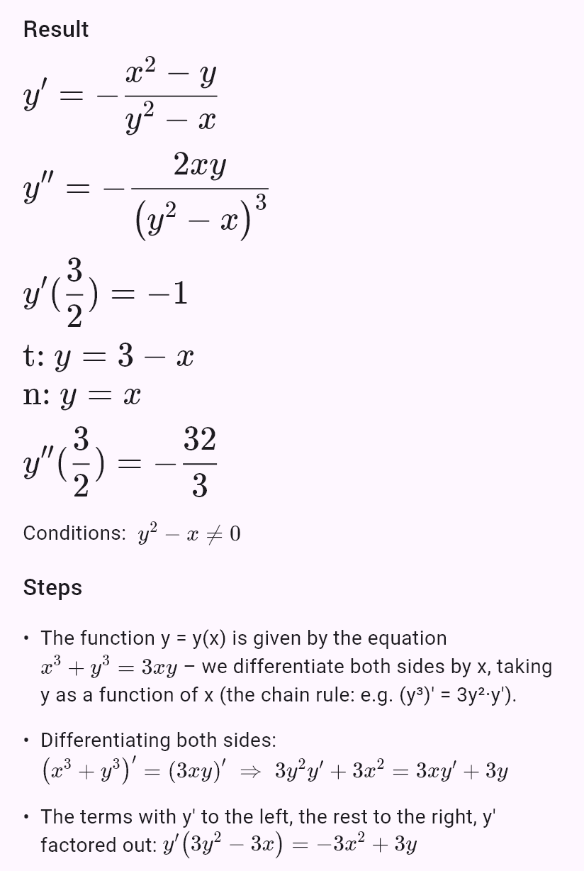 x^3 + y^3 = 3xy