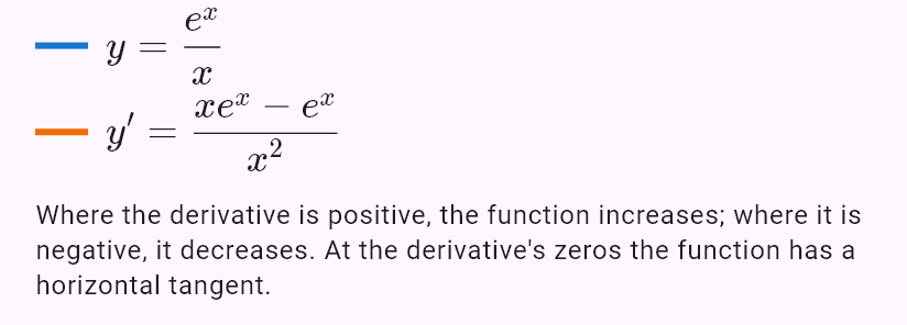 d/dx (e^x / x)