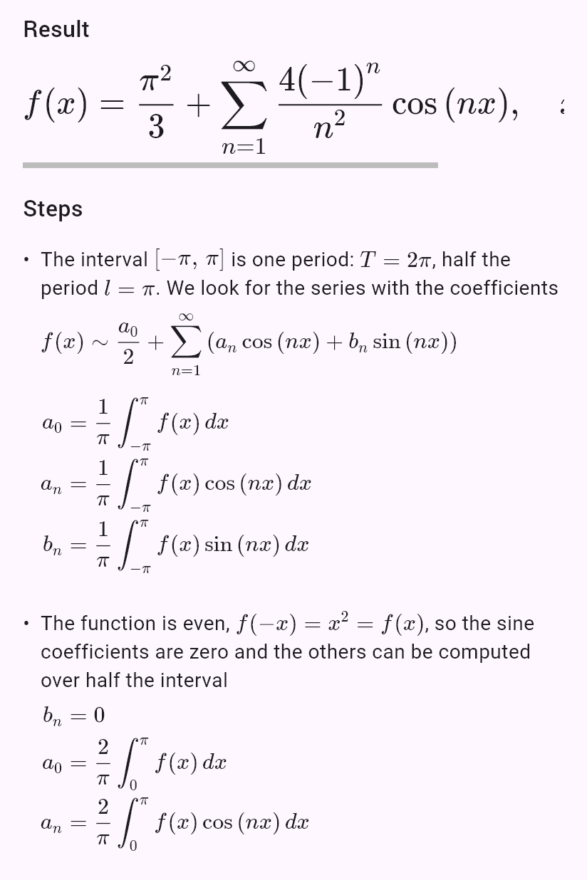 fourier(x^2)