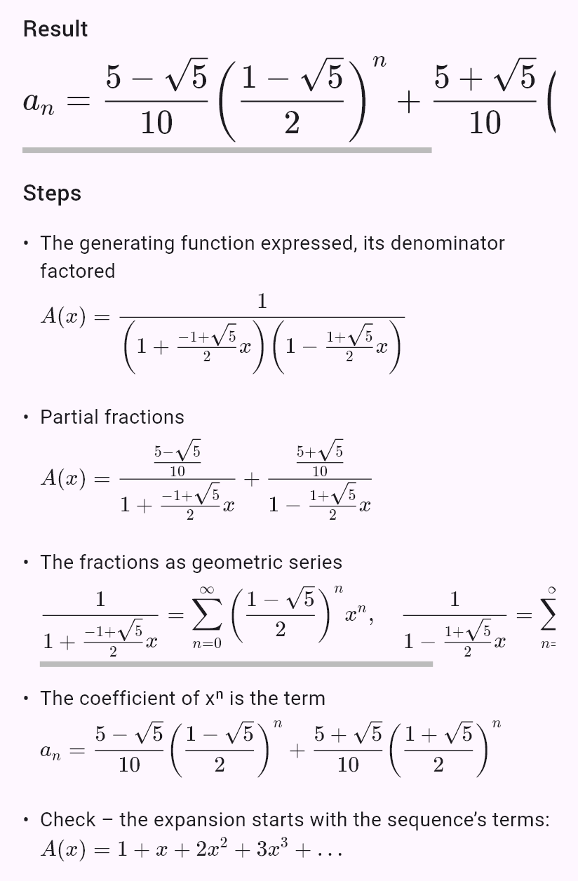 1/(1 - x - x^2)