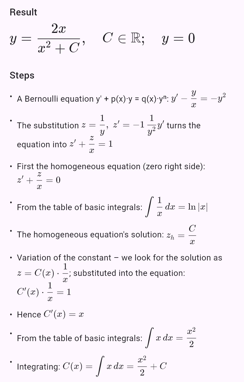 xy' - y = -xy^2