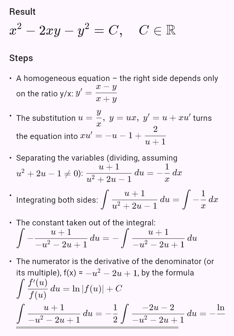 y' = (x - y)/(x + y)
