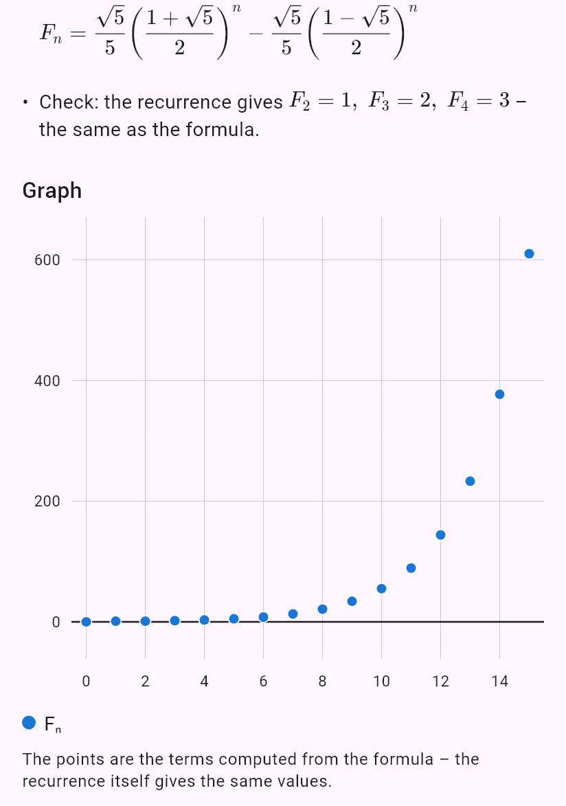 F_n = F_{n-1} + F_{n-2}, F_0 = 0, F_1 = 1