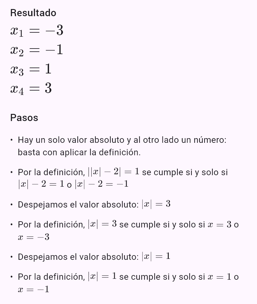 ||x| - 2| = 1