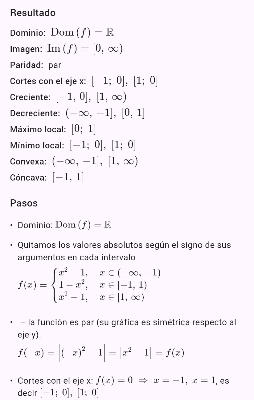|x^2 - 1|