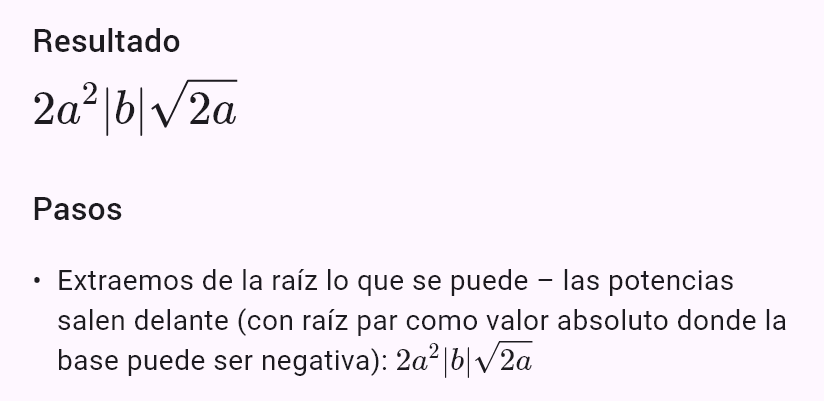 sqrt(8a^5 b^2)