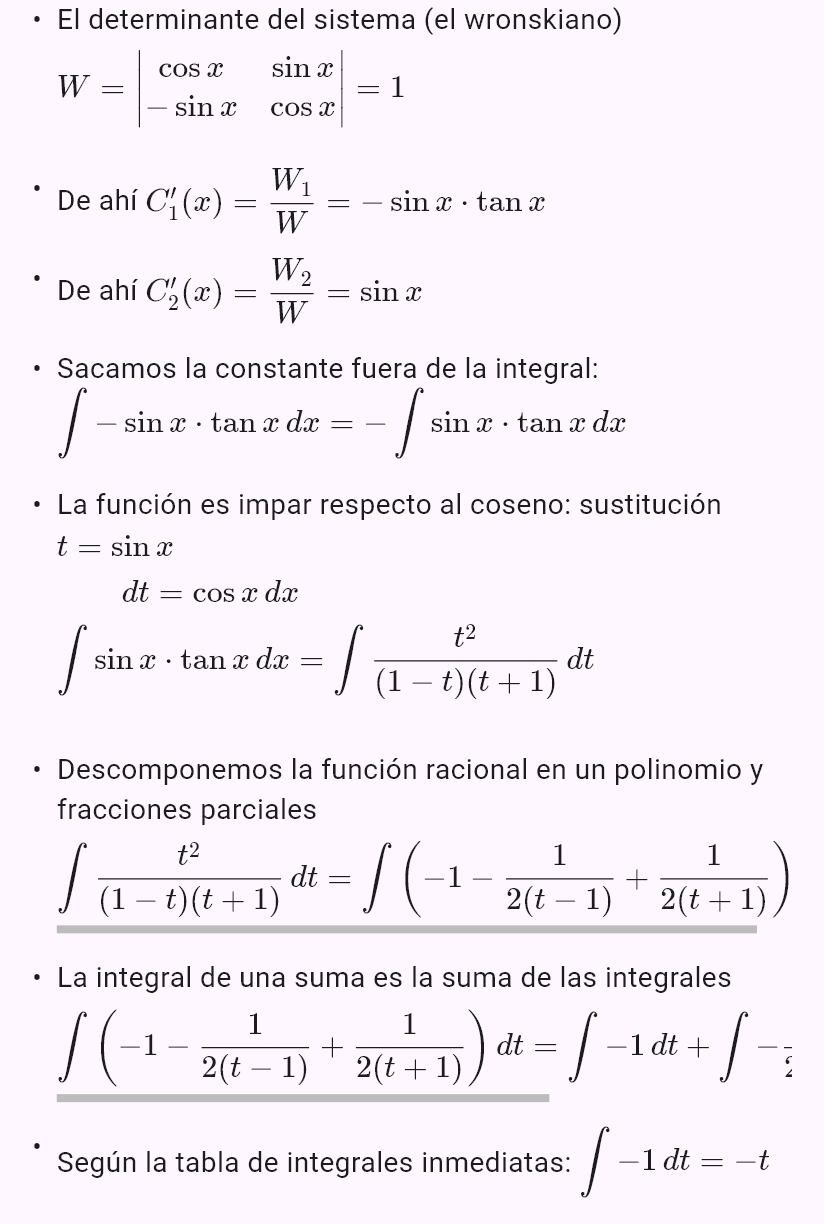y'' + y = tan x