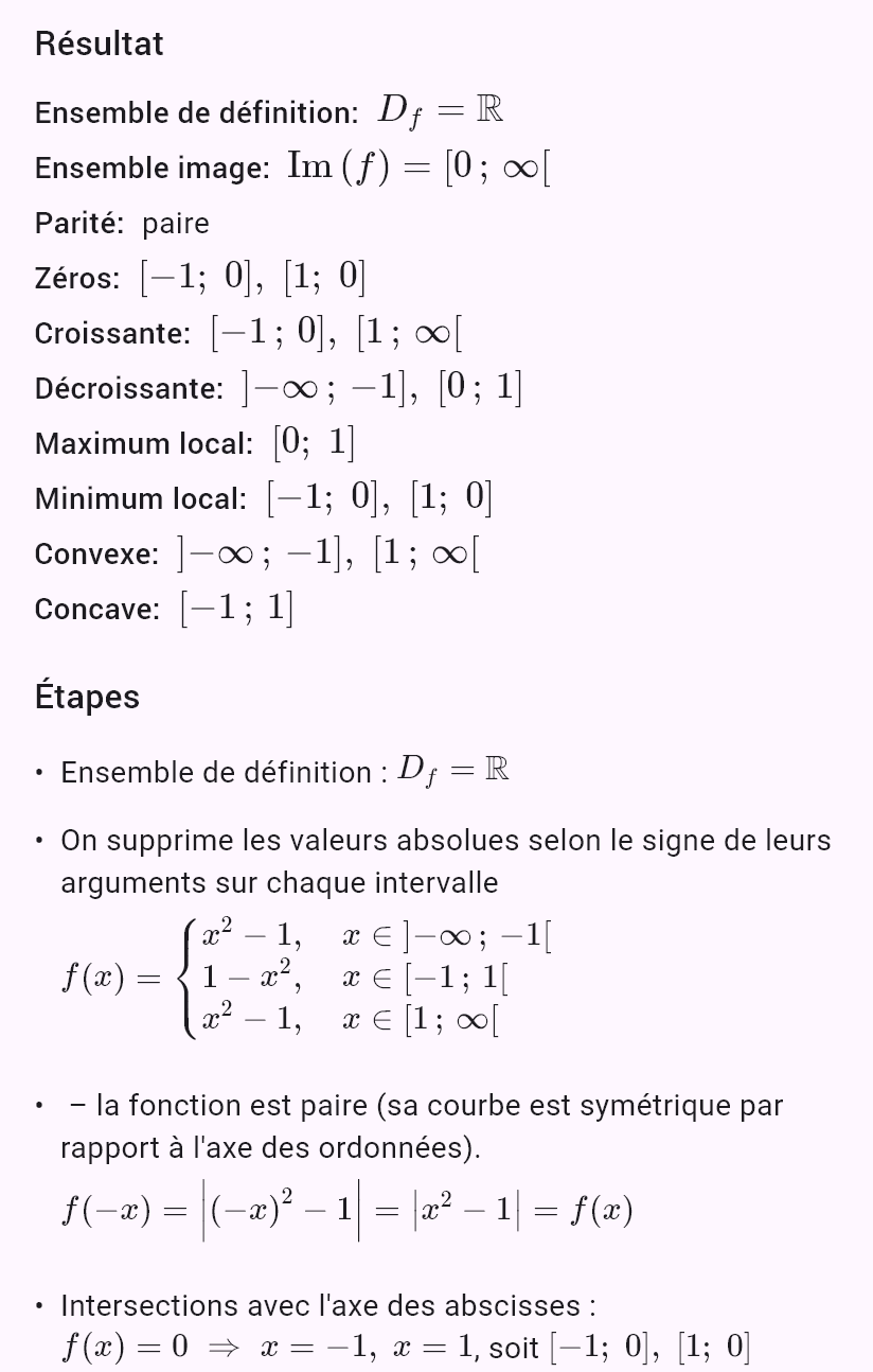 |x^2 - 1|