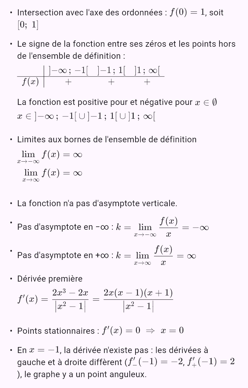 |x^2 - 1|