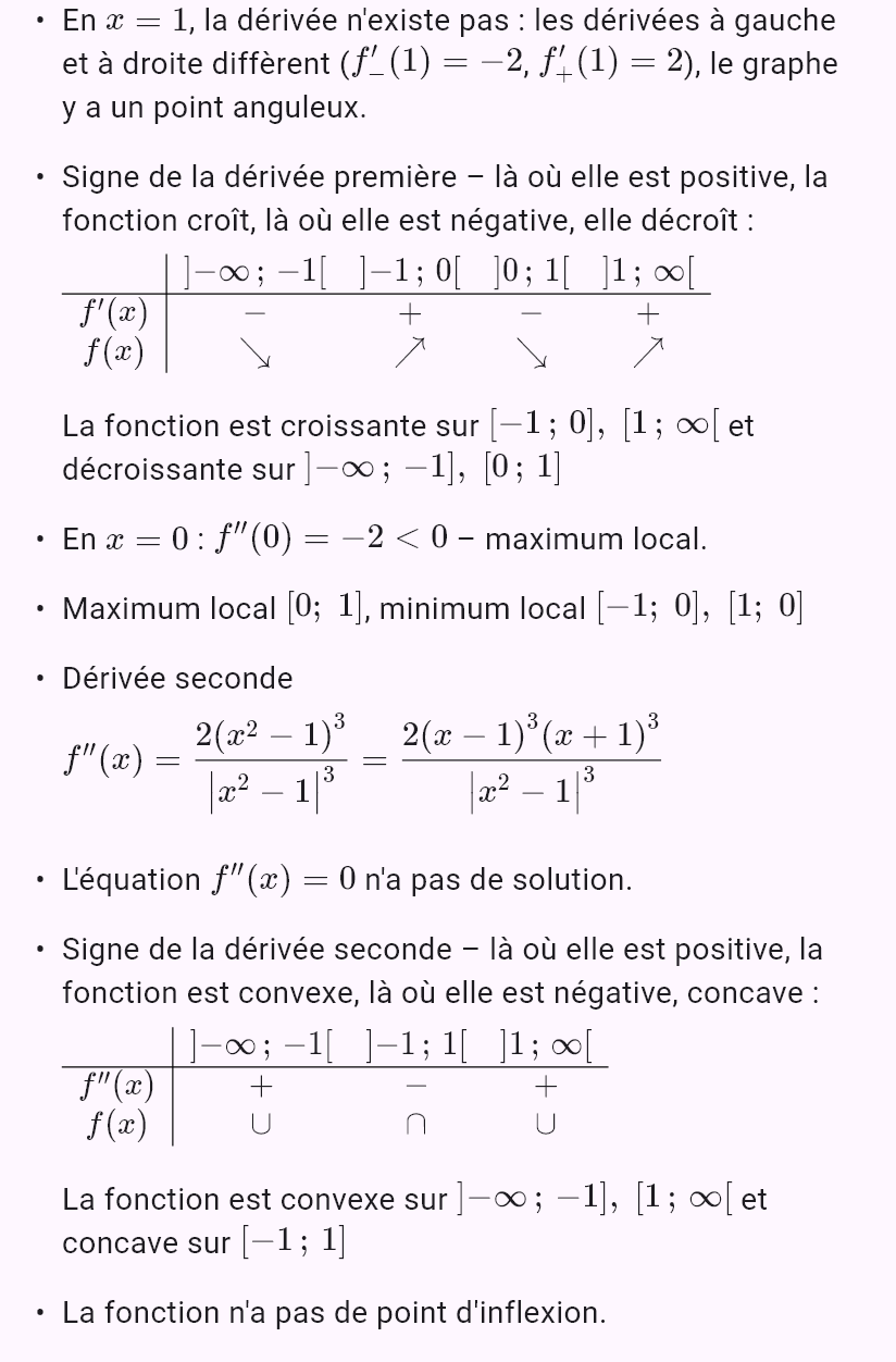 |x^2 - 1|