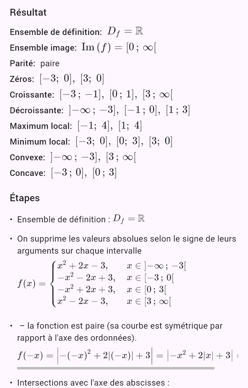 |-x^2 + 2|x| + 3|