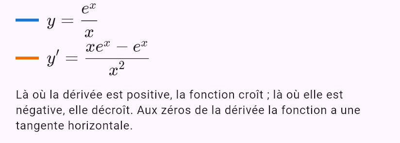 d/dx (e^x / x)