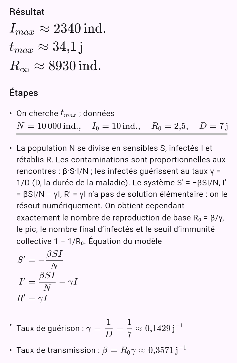 model(sir; find=overview[d]; N=10000[pcs]; I0=10[pcs]; R0=2.5; D=7[d]; rates=r0)