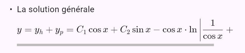 y'' + y = tan x