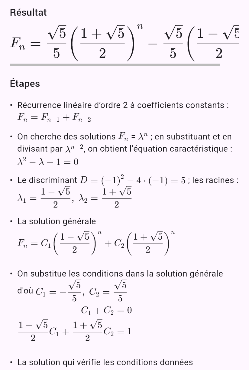 F_n = F_{n-1} + F_{n-2}, F_0 = 0, F_1 = 1