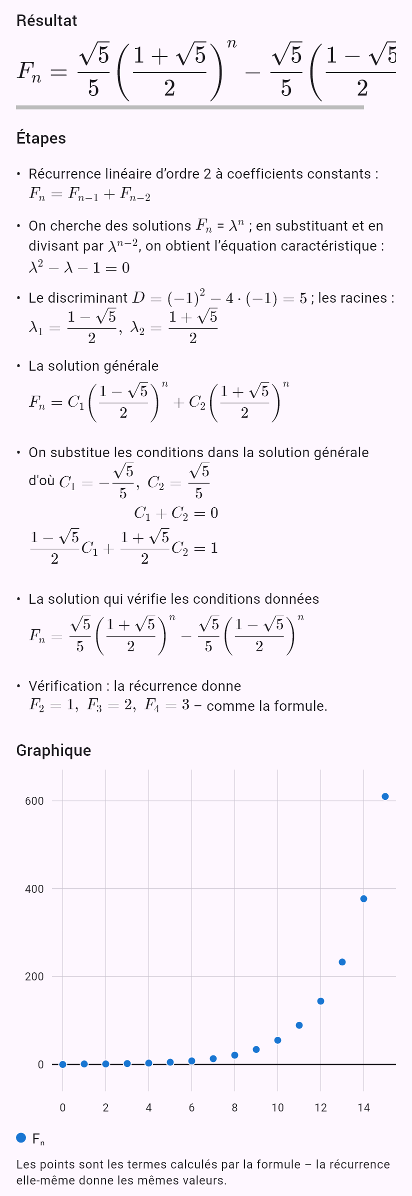 F_n = F_{n-1} + F_{n-2}, F_0 = 0, F_1 = 1