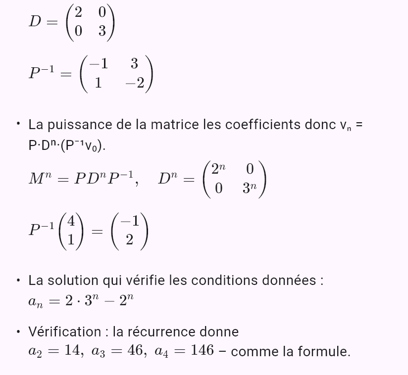 a_{n+2} = 5a_{n+1} - 6a_n, a_0 = 1, a_1 = 4