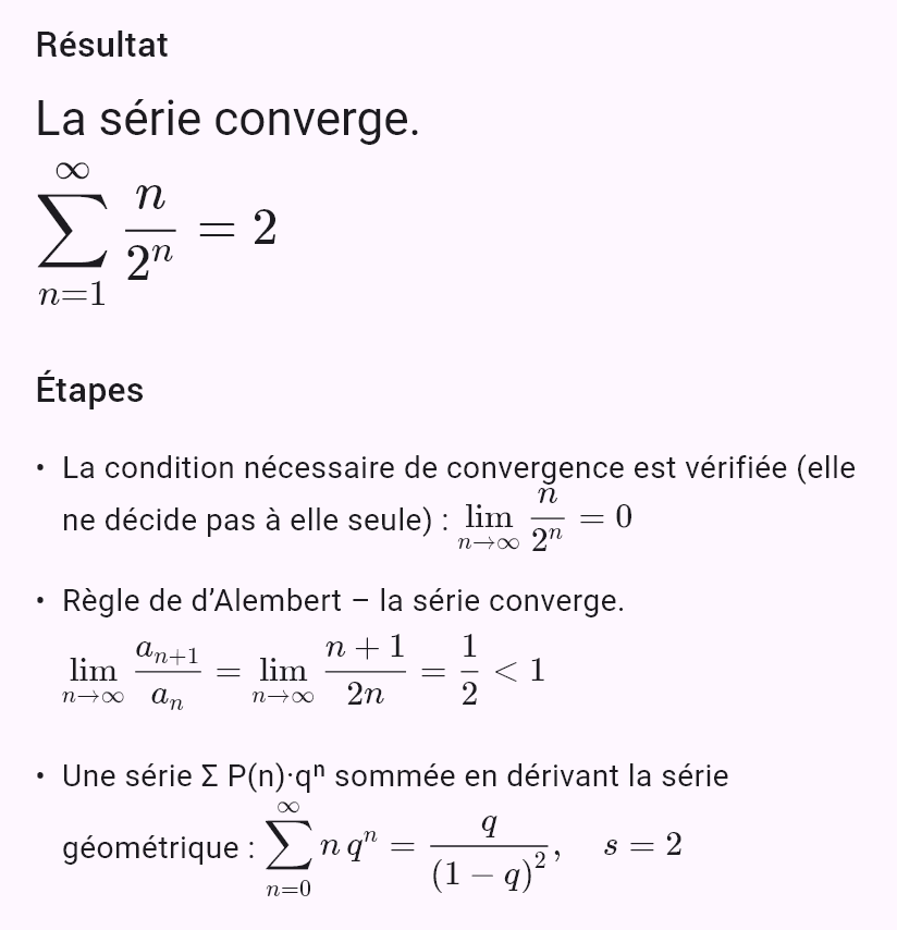 sum(n/2^n)