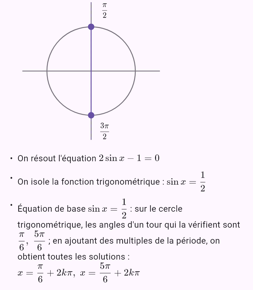 sin 2x = cos x
