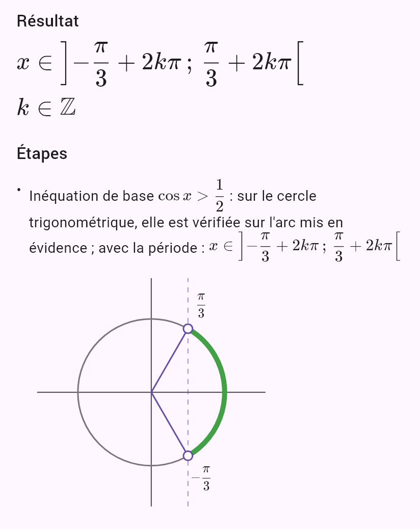cos x > 1/2
