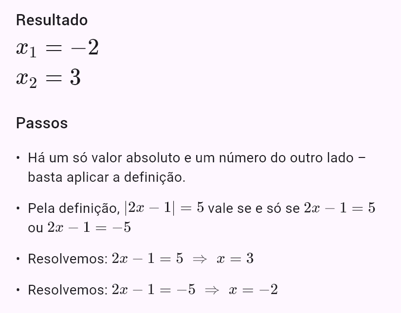 |2x - 1| = 5