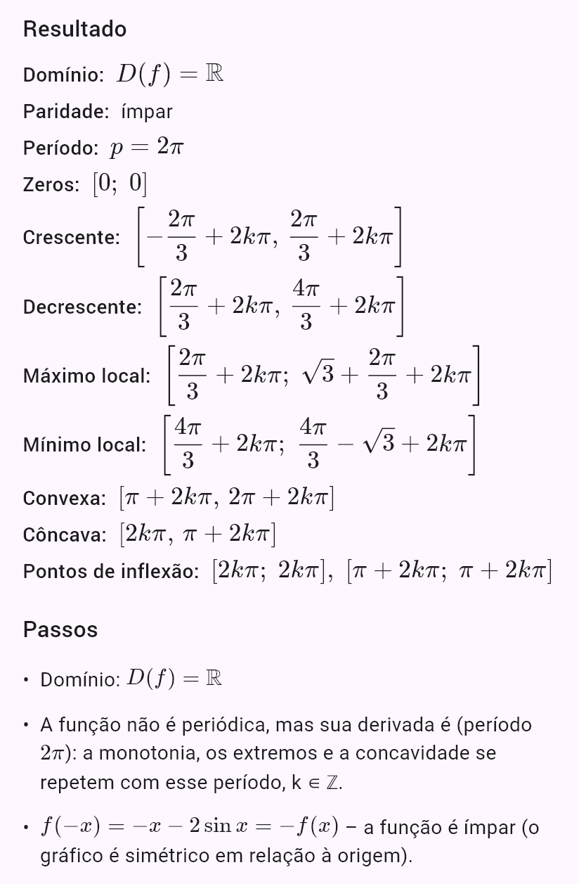 x + 2sin x