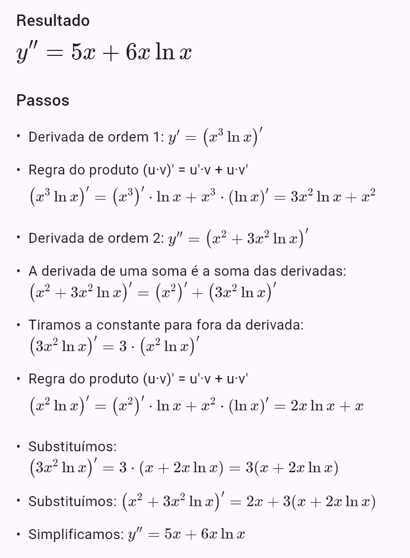 (x^3 ln x)''