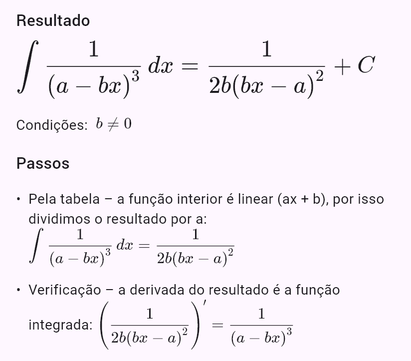 int(1/(a - bx)^3)