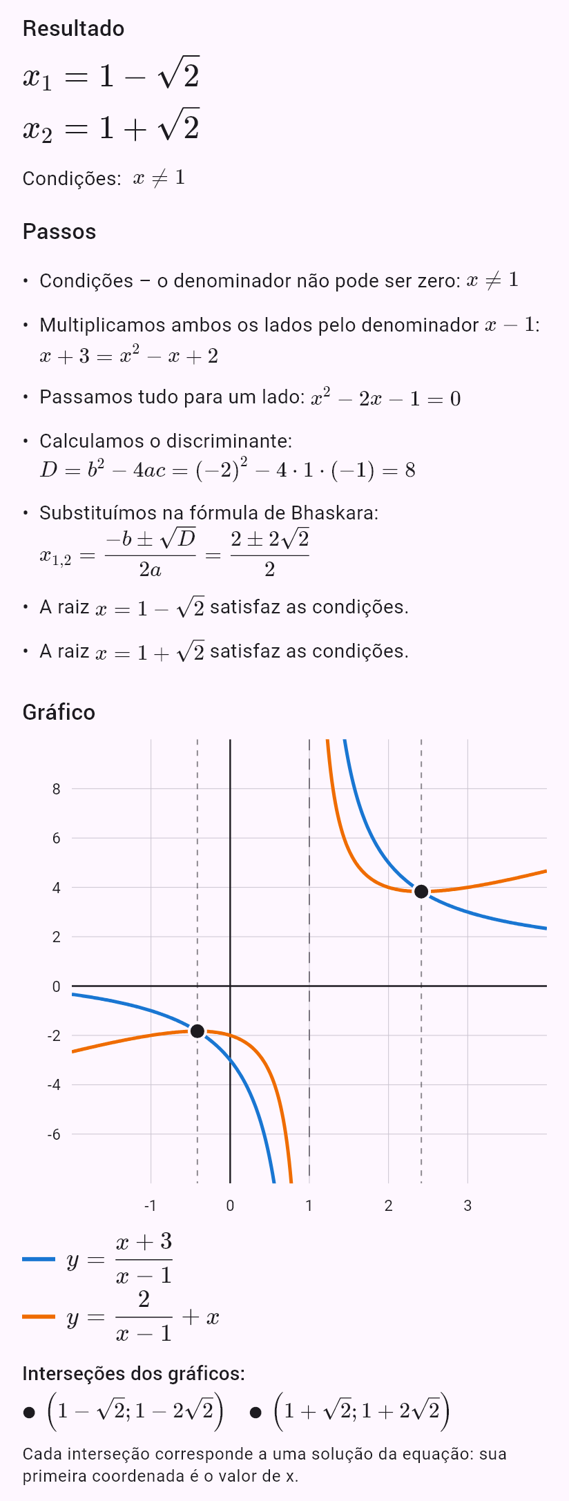 (x+3)/(x-1) = 2/(x-1) + x