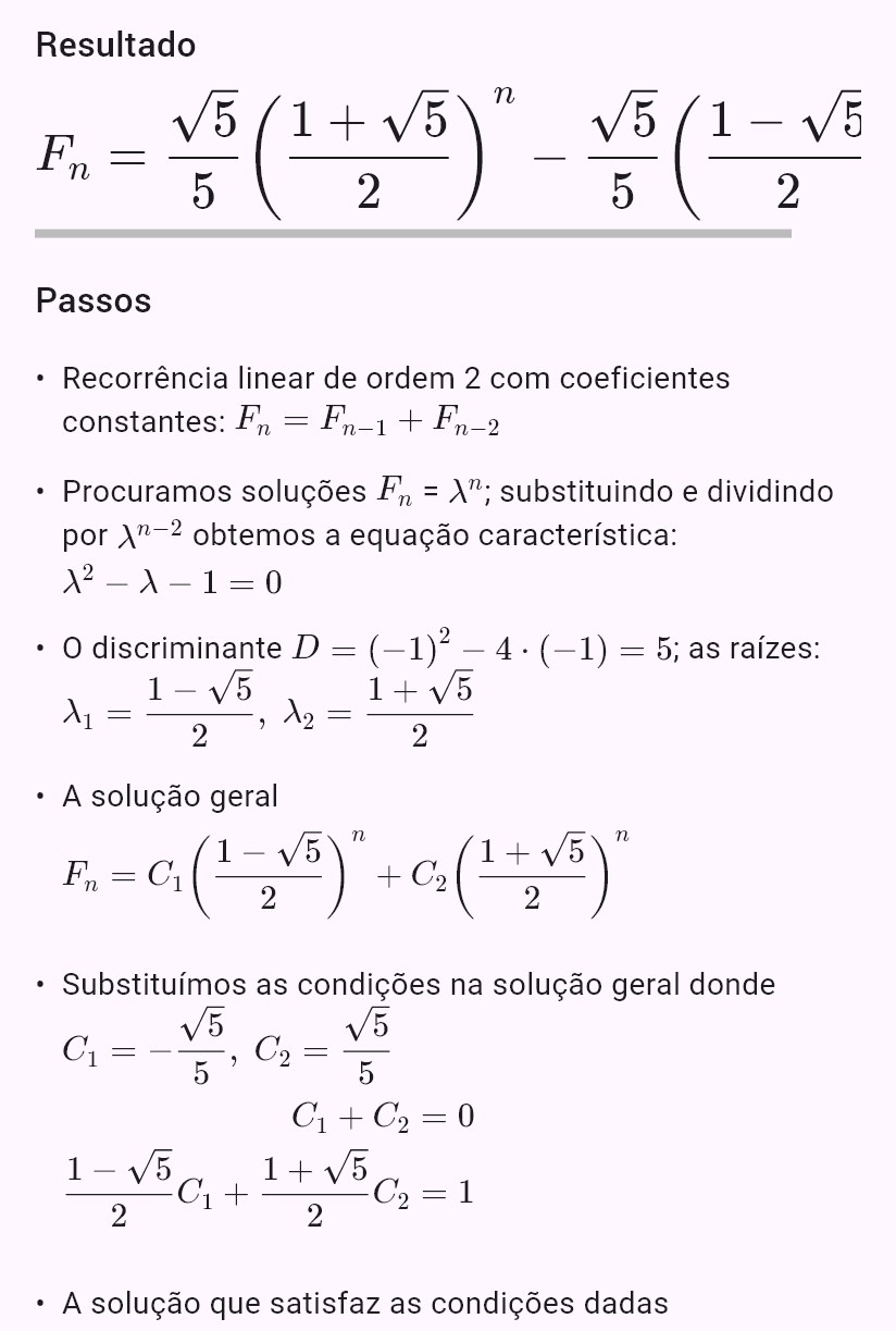 F_n = F_{n-1} + F_{n-2}, F_0 = 0, F_1 = 1