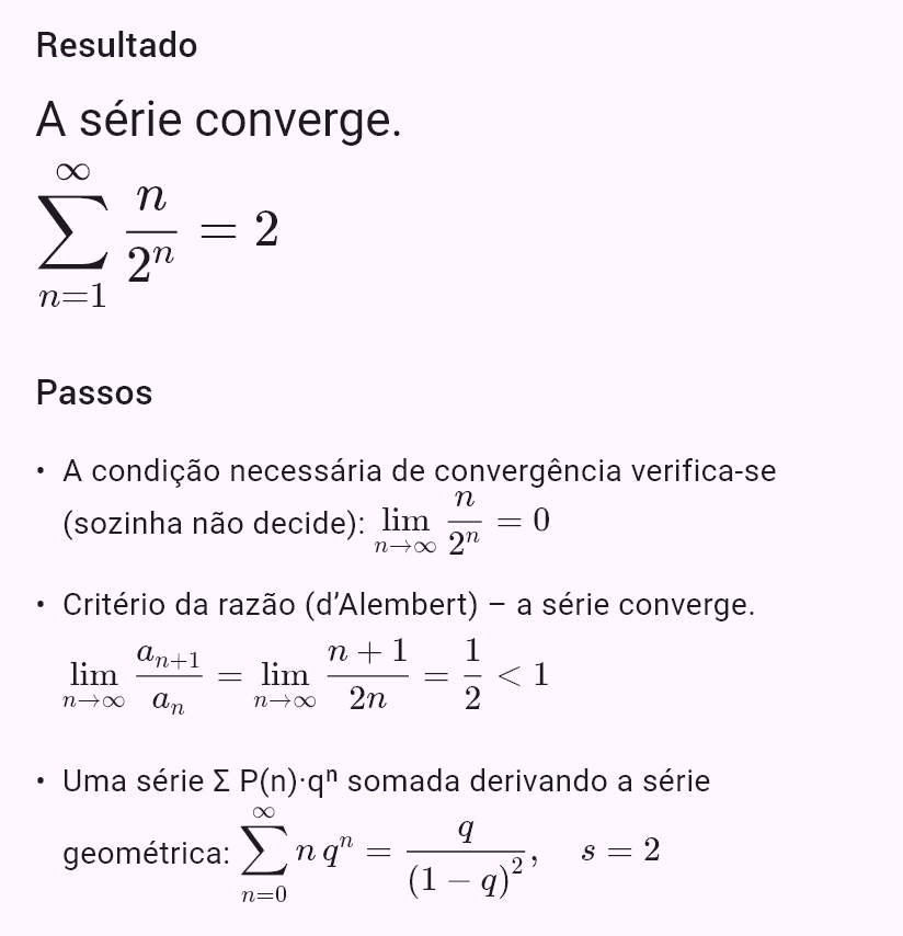 sum(n/2^n)